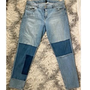 H&M PATCHWORK JEANS